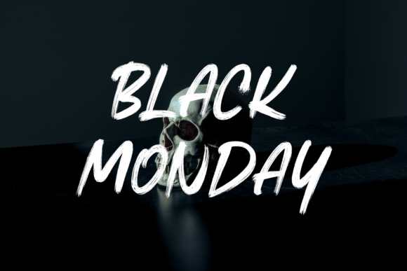 Black Monday: A Versatile Paint-Brushed Display Font