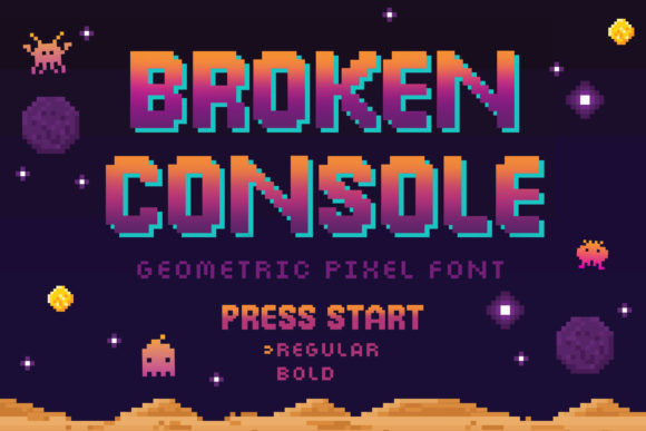 Broken Console: A Modern Display Font for Crafters