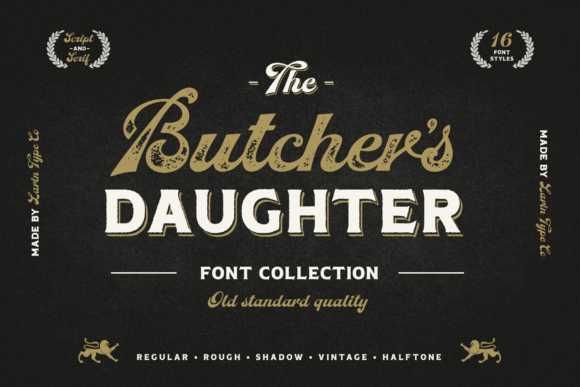 Butcher's Daughter: A Bold and Vintage Display Font for Web Design