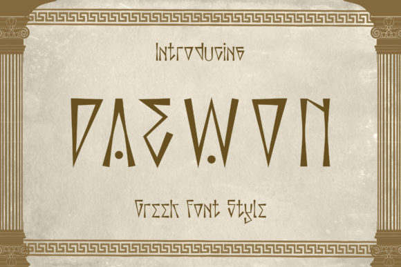 Daewon: A Greek-Styled Display Font for Crafters