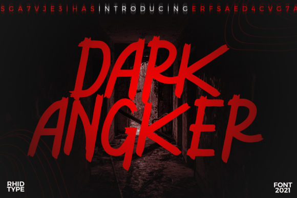 Dark Angker: A Bold Display Font for Creative Branding