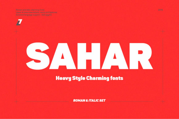 Discover Sahar: A Bold Font for Creative Makers