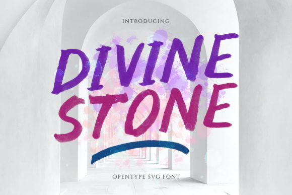 Divine Stone: A Playful Brush Display Font for Creative Branding