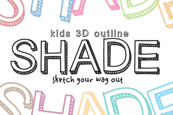 Enhance Your Brand with Kids 3D Outline Shade Font