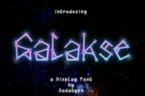 Galakse: A Playful Display Font for Stellar Web Design