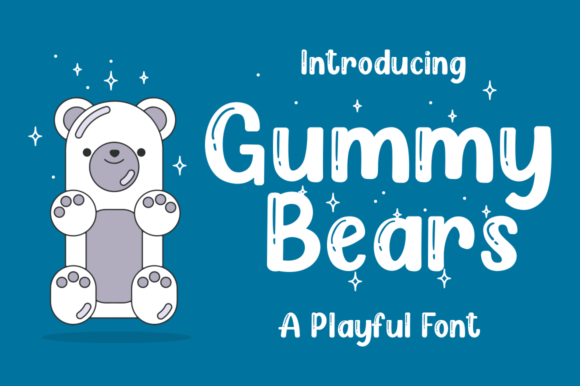 Gummy Bears: A Playful Display Font for Engaging Visuals