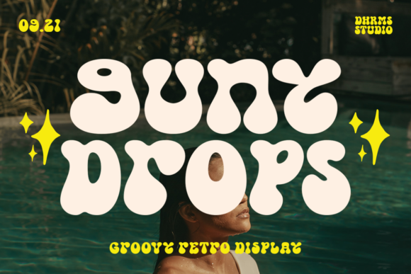 Gunydrops: A Playful Display Font for Creative Web Design