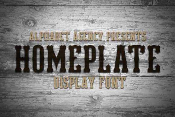 Homeplate: A Bold and Thick Display Font for Editorial Design