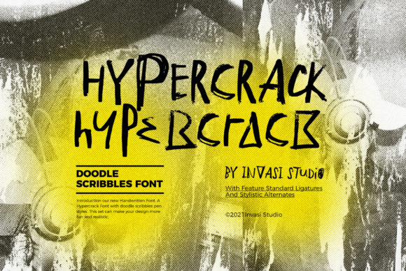 Hypercrack: A Rough Textured Display Font for Web Design
