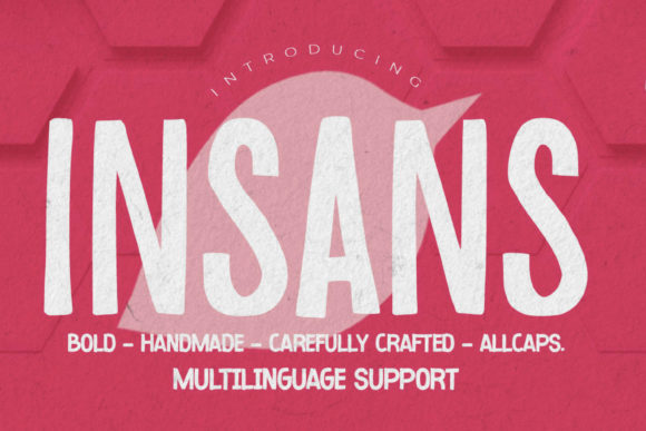 Insans: A Bold Handmade Font for Editorial Impact