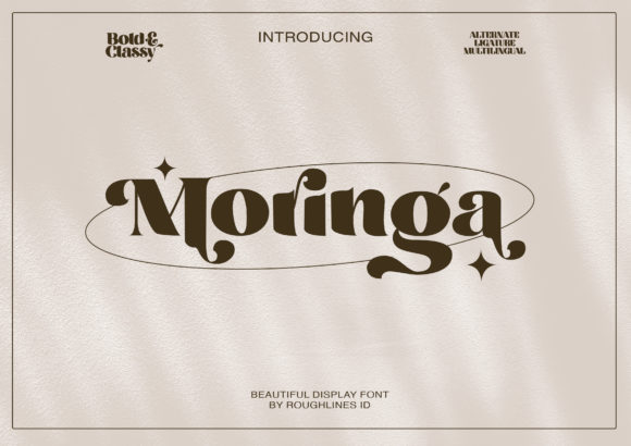 Moringa: A Versatile Display Font for Creative Projects