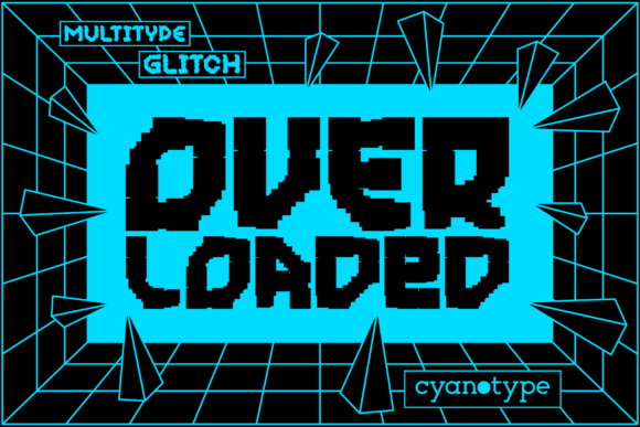 MultiType Glitch Overloaded: A Unique Display Font for Web Design