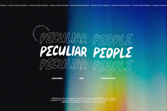 Peculiar People: A Vibrant Display Font for Crafters