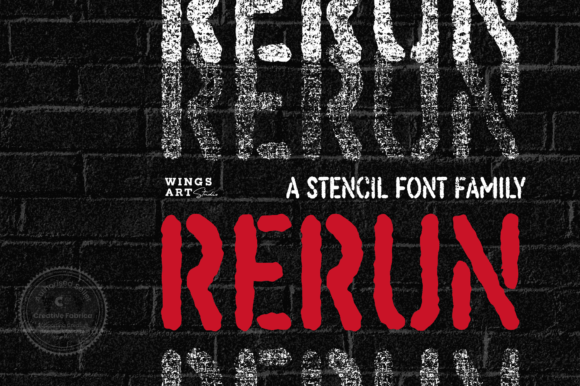 ReRun: A Bold and Playful Display Font