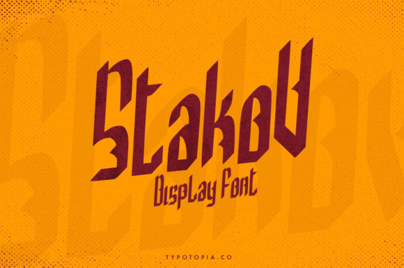 Stakov: A Bold and Distinct Display Font for Editorial Design
