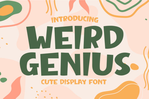 Unlock Creativity with Weird Genius: A Playful Display Font