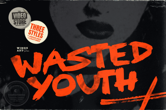 Wasted Youth: A Dramatic Display Font for Web Design