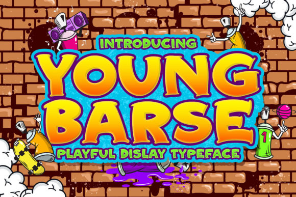 Young Barse: A Playful Display Font for Engaging Web Design